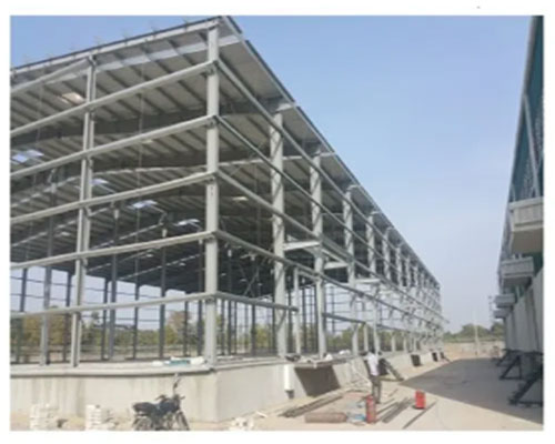 MS building structural fabrication service in Indore Madhya Pradesh by Peb & Fab Steel Structure
